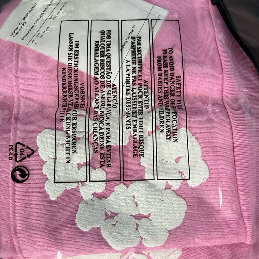 Pink small Denim Tears cotton wreath